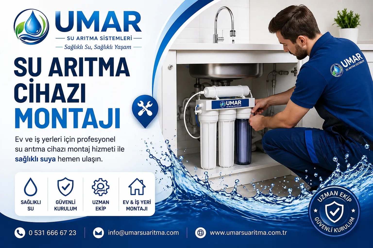 Su Arıtma Cihazı Montajı